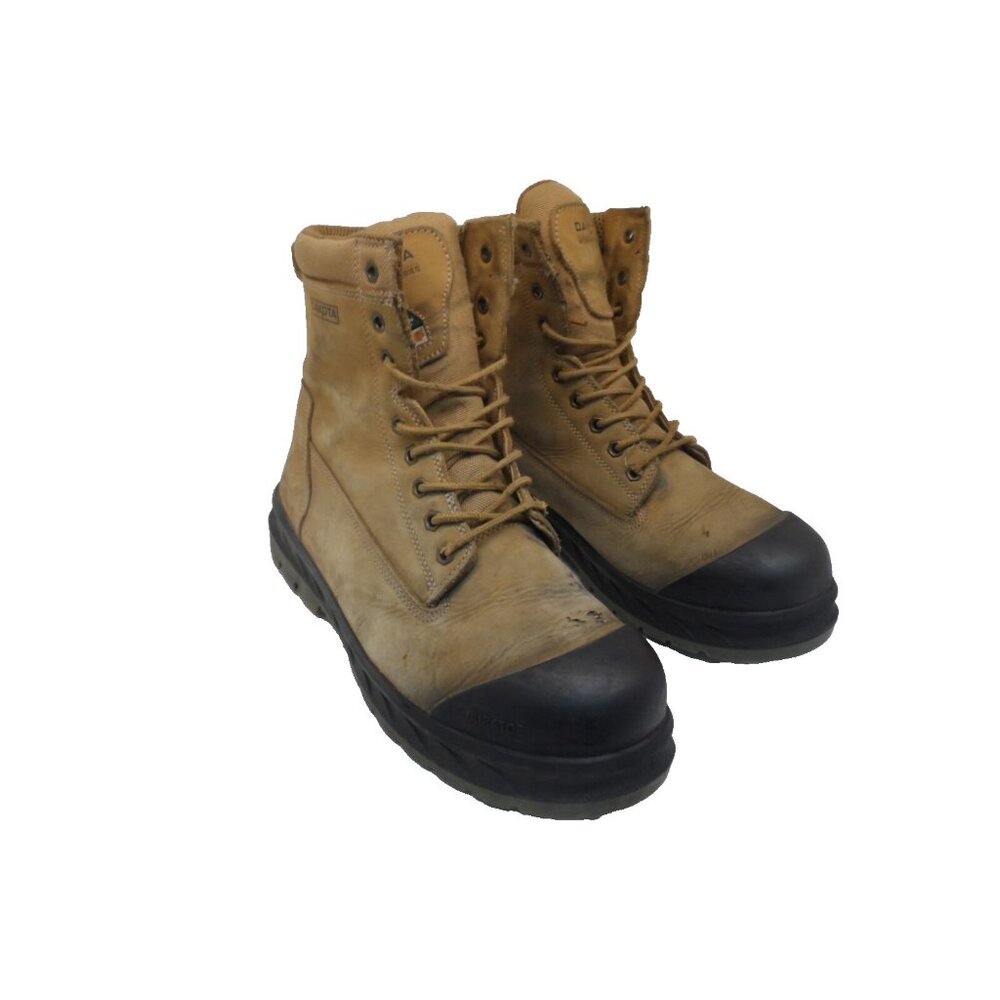 Dakota Men's 8" 8518 Steel Toe Steel Plate Safety Work Boots Tan/Black Size 13M